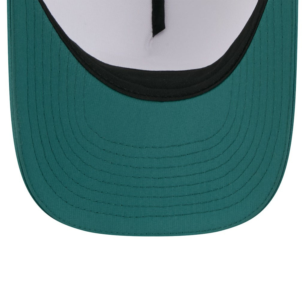 Philadelphia Eagles New Era Youth 2025 NFL Training Camp A-Frame 9FORTY Adjustable Hat - White/Midnight Green Hats