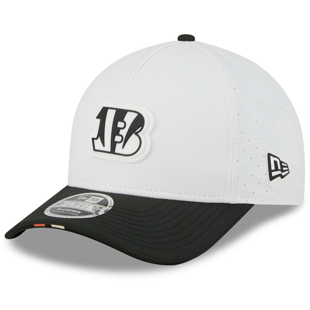 Cincinnati Bengals New Era Preschool 2025 NFL Training Camp A-Frame 9FORTY Adjustable Hat - White/Black Hats