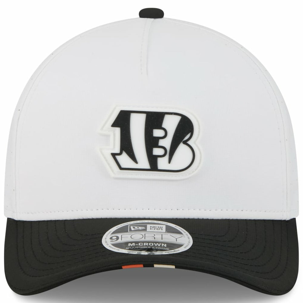 Cincinnati Bengals New Era Preschool 2025 NFL Training Camp A-Frame 9FORTY Adjustable Hat - White/Black Hats