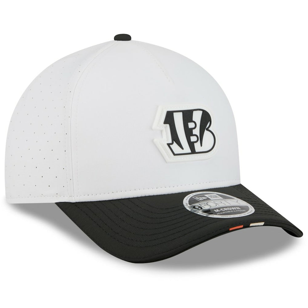 Cincinnati Bengals New Era Preschool 2025 NFL Training Camp A-Frame 9FORTY Adjustable Hat - White/Black Hats