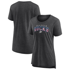 Anaheim Ducks Women's Proud Tri-Blend T-Shirt - Gray | US 202552472