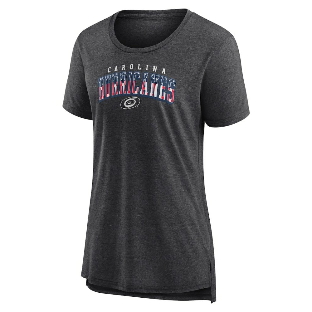 Carolina Hurricanes Women's Proud Tri-Blend T-Shirt - Gray | US 202552476