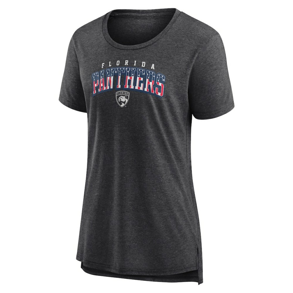Florida Panthers Women's Proud Tri-Blend T-Shirt - Gray | US 202552482