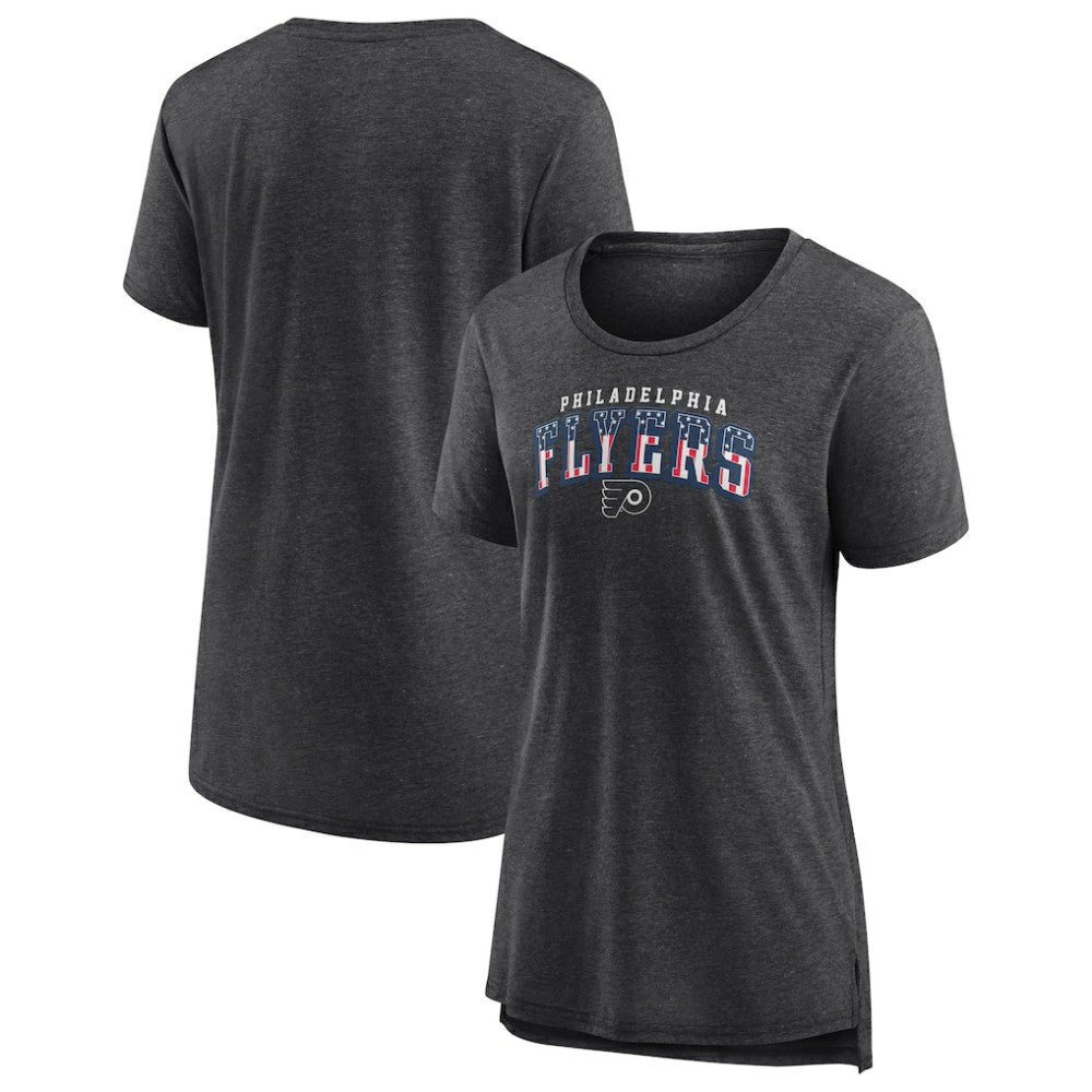 Philadelphia Flyers Women's Proud Tri-Blend T-Shirt - Gray | US 202552490