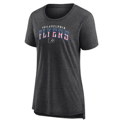 Philadelphia Flyers Women's Proud Tri-Blend T-Shirt - Gray | US 202552490