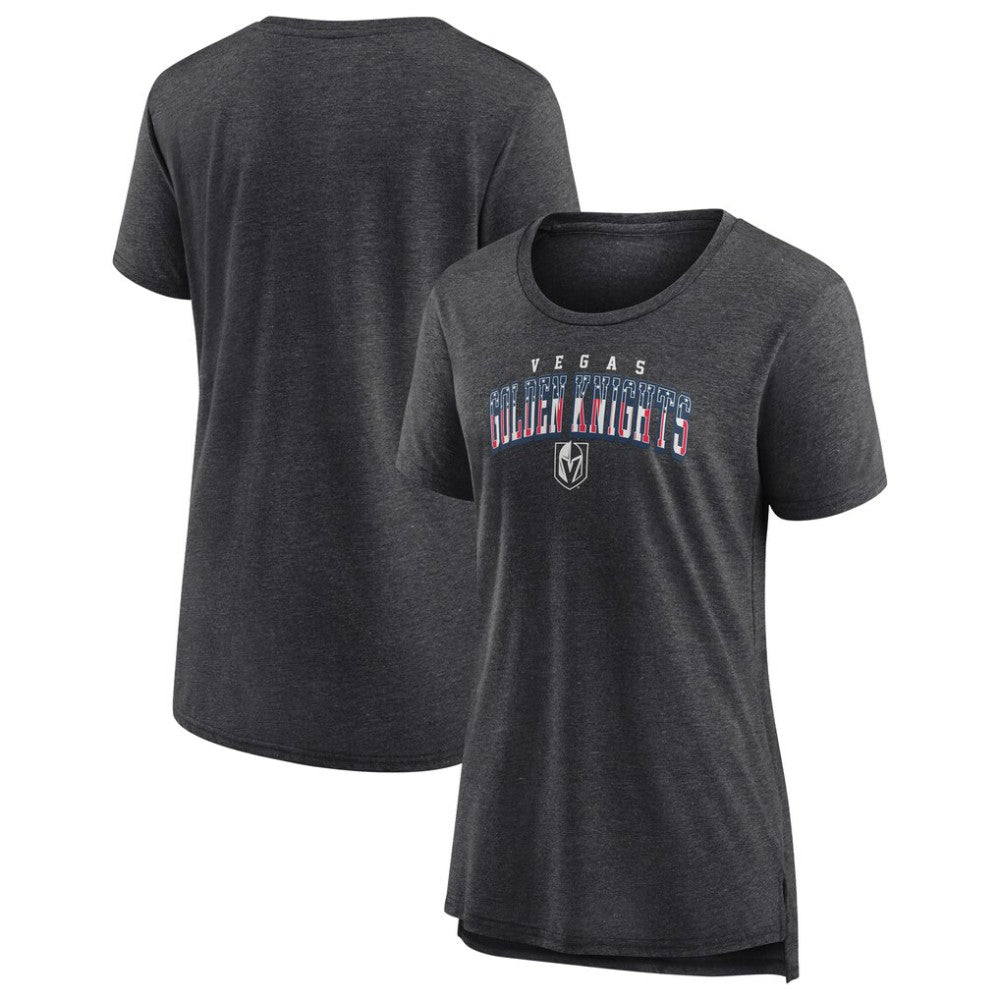 Vegas Golden Knights Women's Proud Tri-Blend T-Shirt - Gray | US 202552496