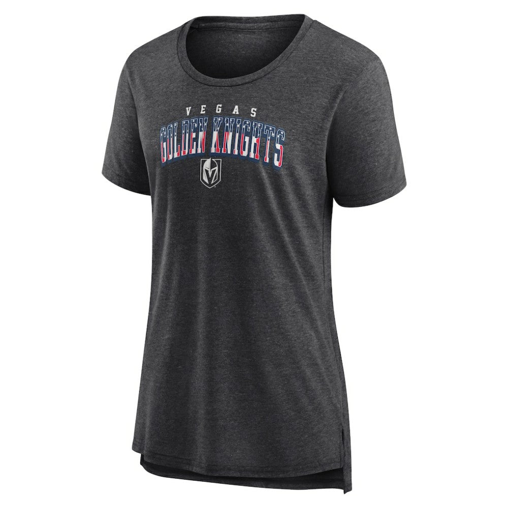 Vegas Golden Knights Women's Proud Tri-Blend T-Shirt - Gray | US 202552496