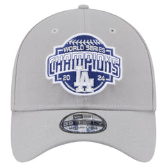 Los Angeles Dodgers New Era 2024 World Series Champions 39THIRTY Flex Hat - Gray Hats