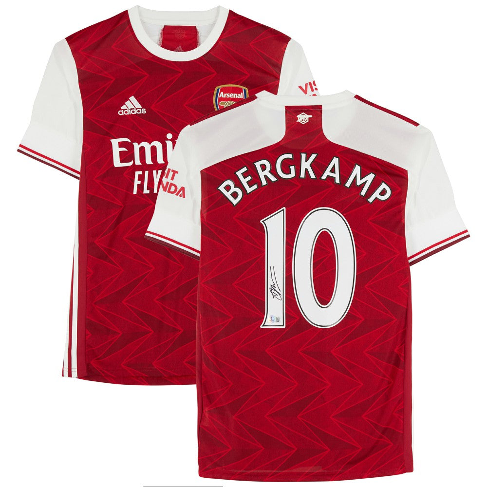 Dennis Bergkamp Arsenal Autographed 2020-21 Red Home Jersey BAS - Fanatics discount