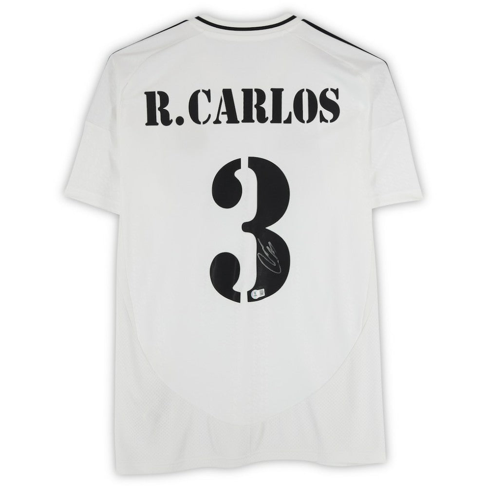 Roberto Carlos Real Madrid Autographed 2024-25 White Home Jersey BAS - Fanatics online
