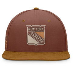 New York Rangers Fanatics Fall Leaves Acreage Snapback Hat - Brown | US 202565211