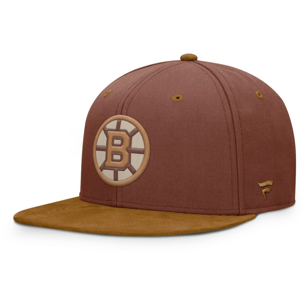 Boston Bruins Fanatics Fall Leaves Acreage Snapback Hat - Brown | US 202565213