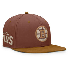 Boston Bruins Fanatics Fall Leaves Acreage Snapback Hat - Brown | US 202565213