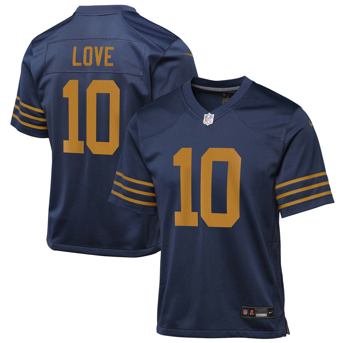 Jordan Love Green Bay Packers Youth The 1923 Classic Game Jersey - Navy Jerseys