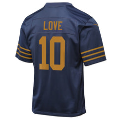 Jordan Love Green Bay Packers Youth The 1923 Classic Game Jersey - Navy Jerseys