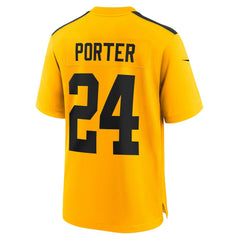 Joey Porter Jr. Pittsburgh Steelers Youth Alternate 1933 Throwback Game Jersey - Gold Jerseys