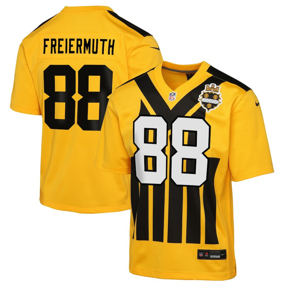 Pat Freiermuth Pittsburgh Steelers Youth Alternate 1933 Throwback Game Jersey - Gold Jerseys