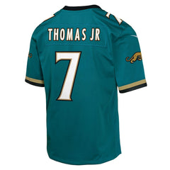 Brian Thomas Jr. Jacksonville Jaguars Youth Alternate 2 Prowler Throwback Game Jersey - Teal Jerseys