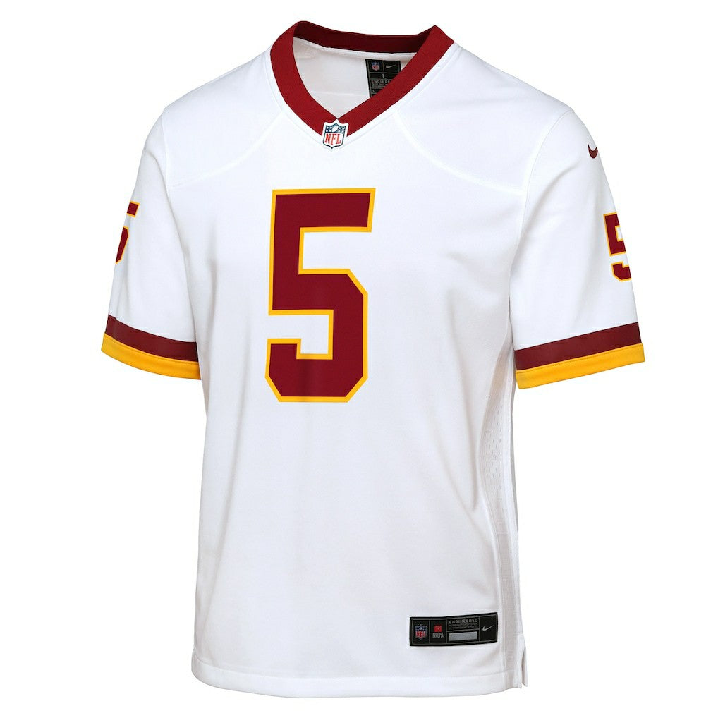 Jayden Daniels Washington Commanders Youth Game Super Bowl Era Jersey - White Jerseys