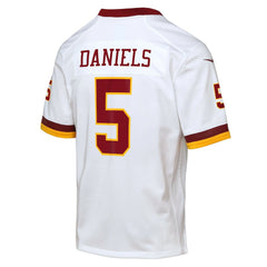 Jayden Daniels Washington Commanders Youth Game Super Bowl Era Jersey - White Jerseys