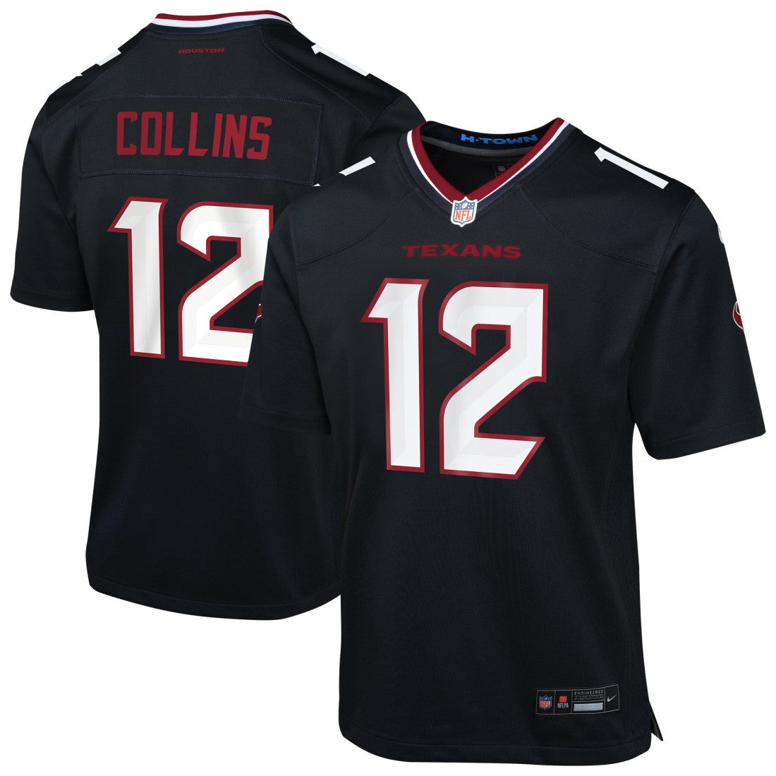 Nico Collins Houston Texans Youth Team Game Jersey - Navy Jerseys