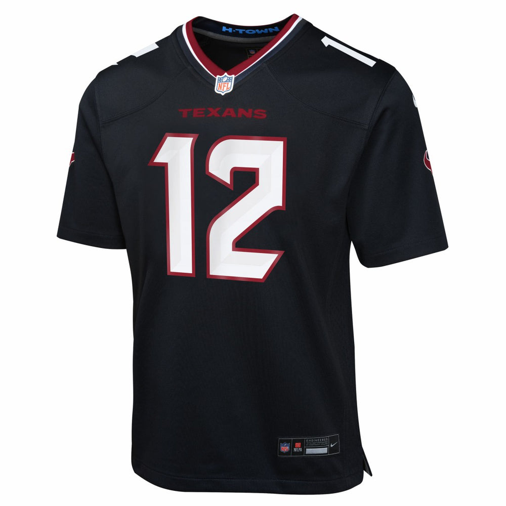 Nico Collins Houston Texans Youth Team Game Jersey - Navy Jerseys