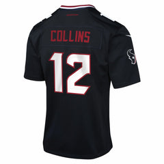 Nico Collins Houston Texans Youth Team Game Jersey - Navy Jerseys