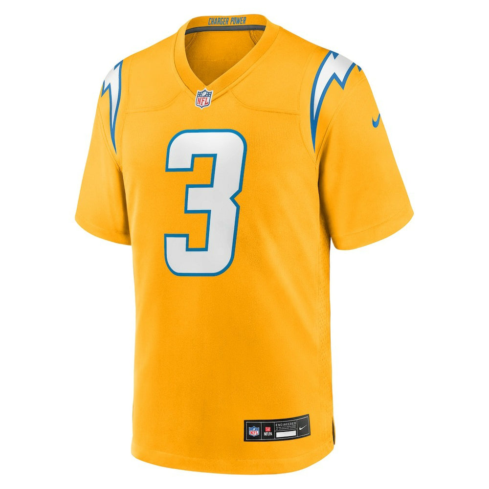 Derwin James Jr. Los Angeles Chargers Youth Alternate Charger Power Game Player Jersey - Gold Jerseys
