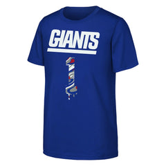 Malik Nabers New York Giants Outerstuff Youth Mainliner Drip Player Name & Number T-Shirt - Royal T-shirts