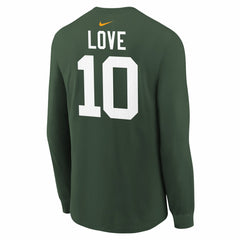 Jordan Love Green Bay Packers Youth Player Name & Number Long Sleeve T-Shirt - Green T-shirts