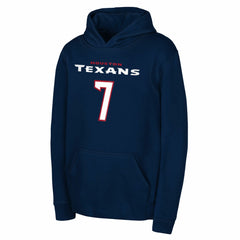 C.J. Stroud Houston Texans Outerstuff Mainliner Player Name & Number Hoodie - Navy Hoodies