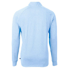 Chicago Bears Cutter & Buck Raglan Adapt Eco Knit Heather Quarter-Zip Top - Powder Blue Tops