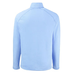 Cleveland Browns Cutter & Buck Peshastin Eco Fleece Recycled Raglan Quarter-Zip Top - Powder Blue Tops