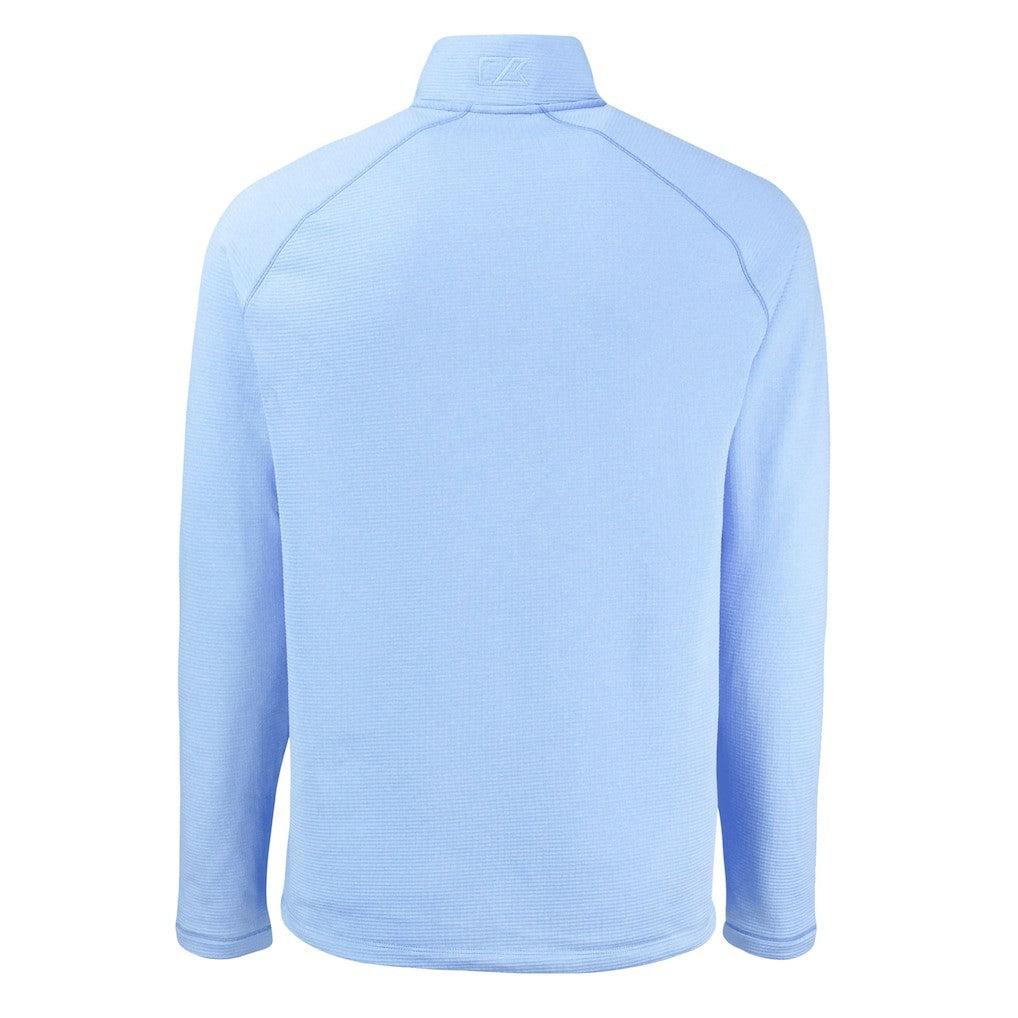 Baltimore Ravens Cutter & Buck Peshastin Eco Fleece Recycled Raglan Quarter-Zip Top - Powder Blue Tops