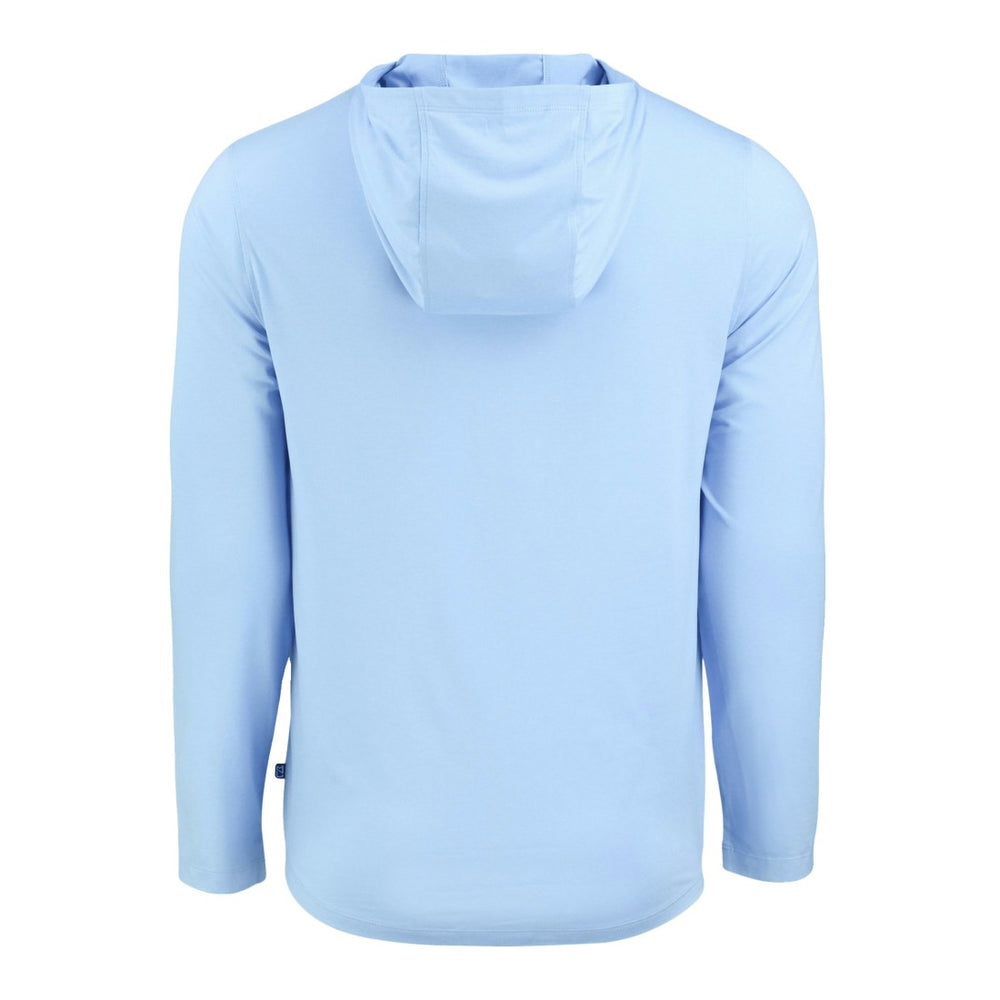 Tampa Bay Buccaneers Men's Cutter & Buck Coastline Epic Comfort Eco Recycled Men's Hooded Shirt - Powder Blue
