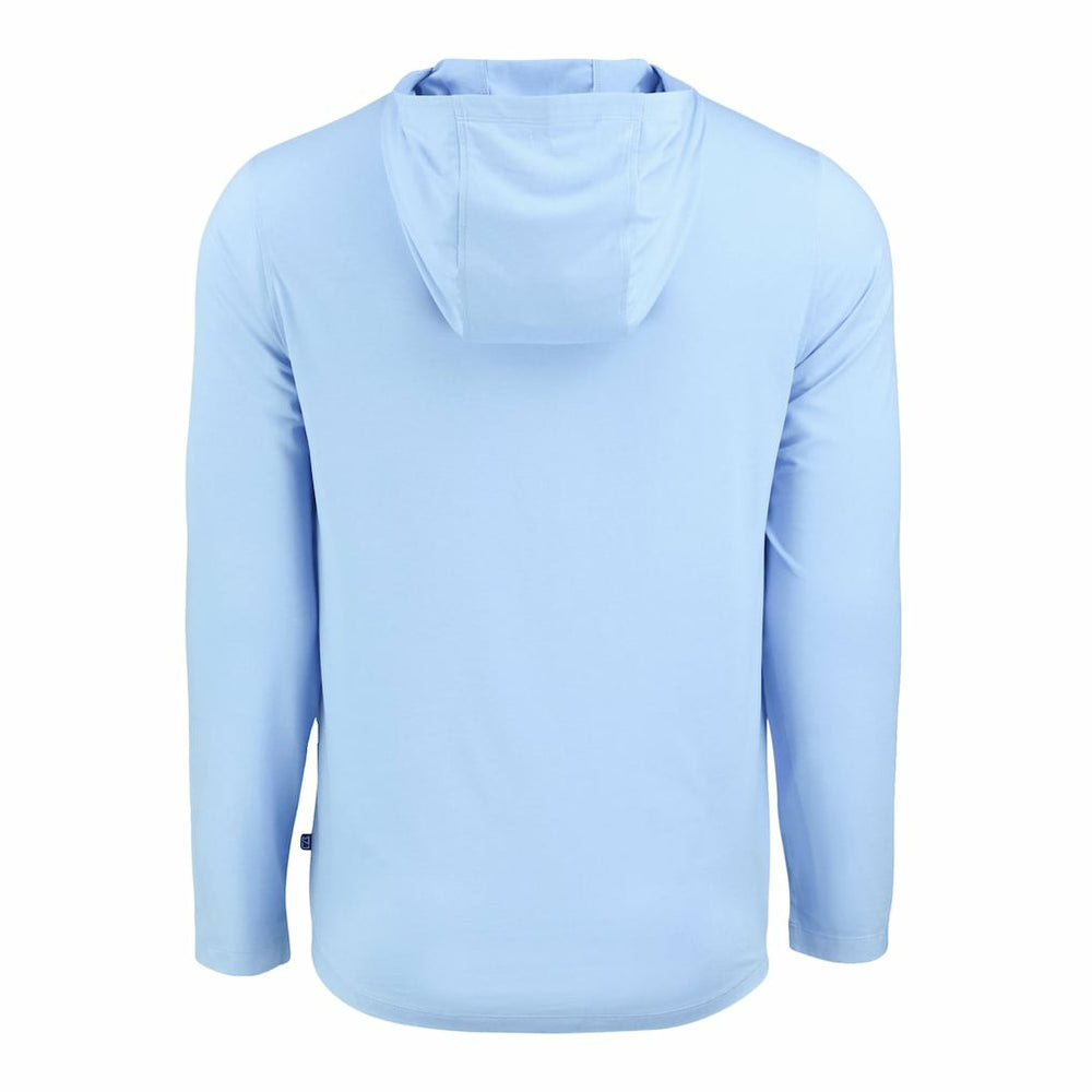 Houston Texans Men's Cutter & Buck Coastline Epic Comfort Eco Recycled Men's Hooded Shirt - Powder Blue