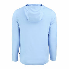 Carolina Panthers Men's Cutter & Buck Coastline Epic Comfort Eco Recycled Men's Hooded Shirt - Powder Blue