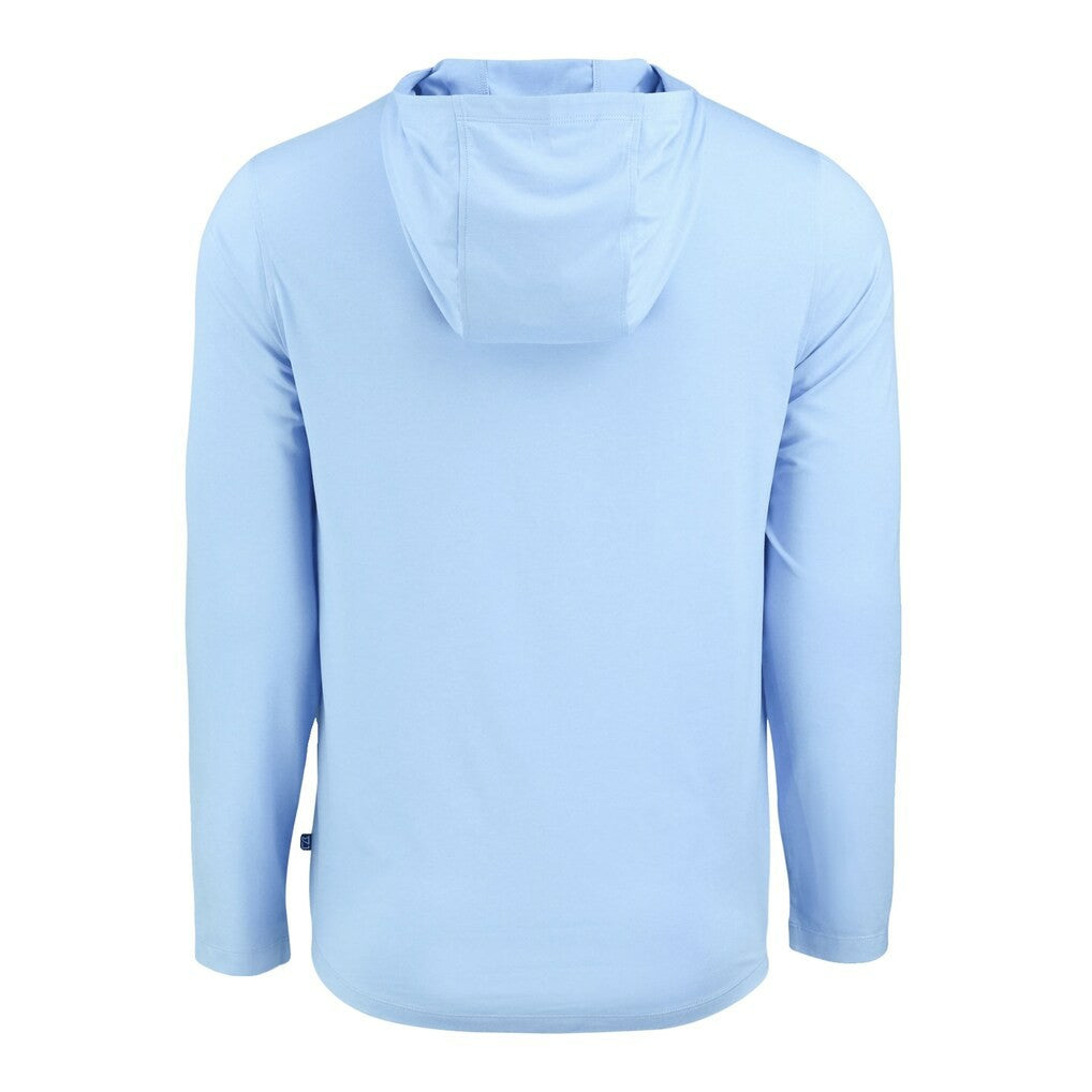 Baltimore Ravens Men's Cutter & Buck Coastline Epic Comfort Eco Recycled Men's Hooded Shirt - Powder Blue