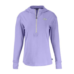 Baltimore Ravens Cutter & Buck Women's Daybreak Eco Recycled Half-Zip Hoodie - Purple Hoodies