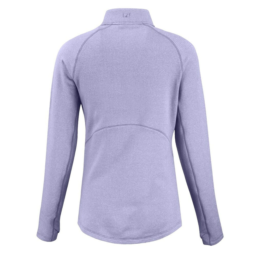 Buffalo Bills Cutter & Buck Women's Peshastin Eco Fleece Recycled Half-Zip Top - Purple Tops
