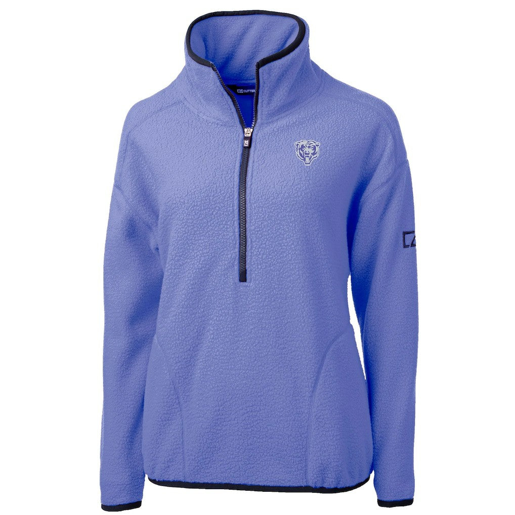Chicago Bears Cutter & Buck Women's Cascade Eco Fleece Half-Zip Jacket - Lavender Jackets