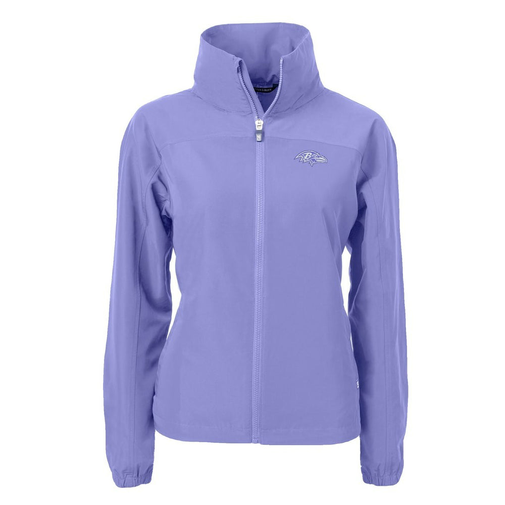 Baltimore Ravens Cutter & Buck Women's Charter Eco Recycled Full-Zip Jacket - Lavender Jackets