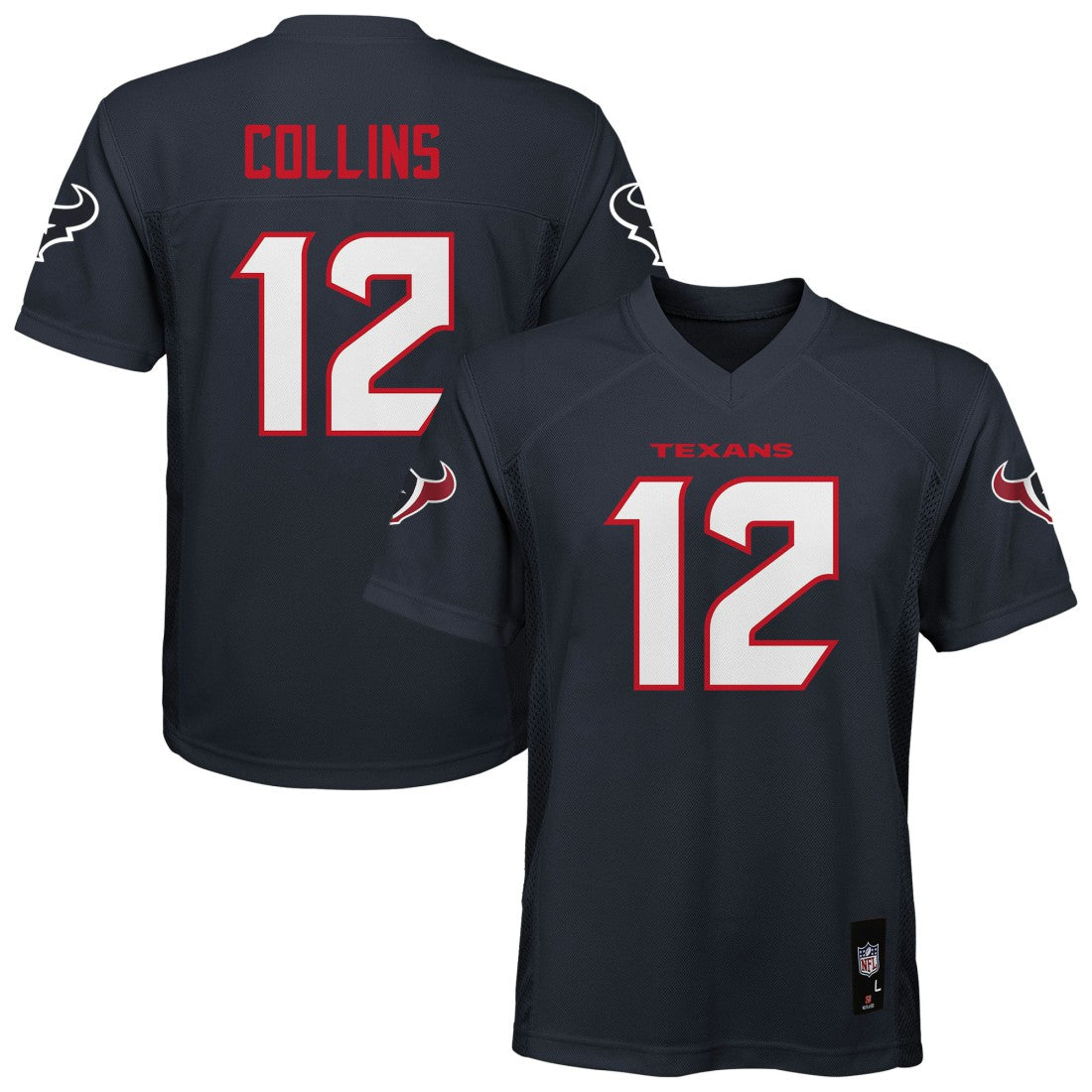 Nico Collins Houston Texans Youth Replica Player Jersey - Navy Jerseys