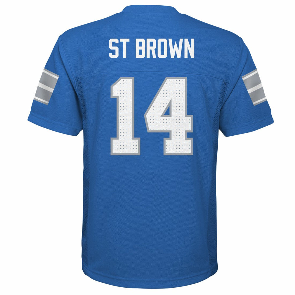 Amon-Ra St. Brown Detroit Lions Outerstuff Preschool Replica Player Jersey - Blue Jerseys