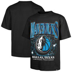 Dallas Mavericks '47 Past Champs Collection Flashbulb Foundation T-Shirt Black - 47 brand