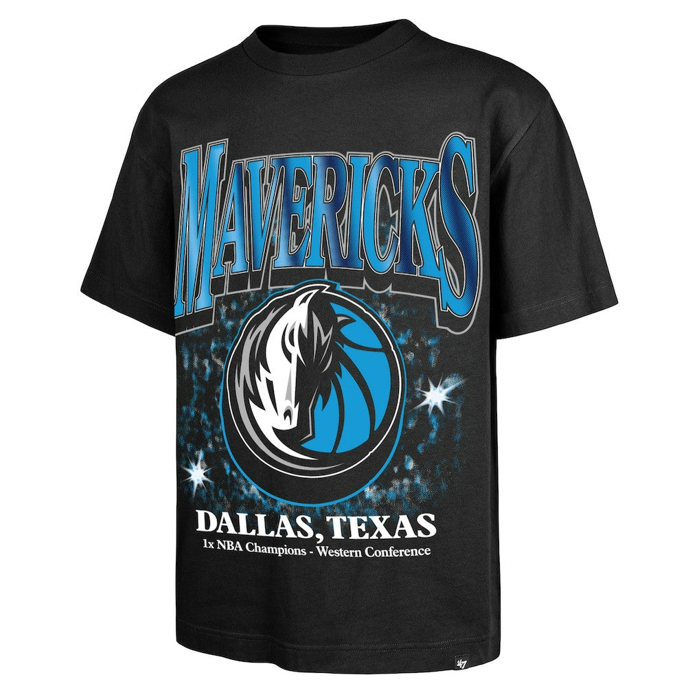Dallas Mavericks '47 Past Champs Collection Flashbulb Foundation T-Shirt Black - 47 brand