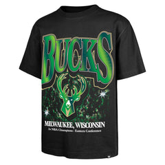 Milwaukee Bucks '47 Past Champs Collection Flashbulb Foundation T-Shirt Black - 47 brand