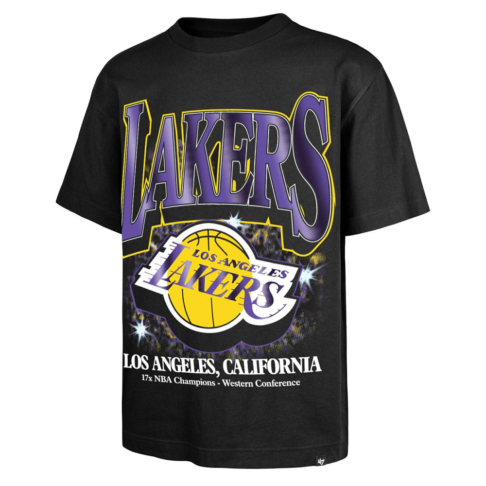 Los Angeles Lakers '47 Past Champs Collection Flashbulb Foundation T-Shirt Black - 47 brand
