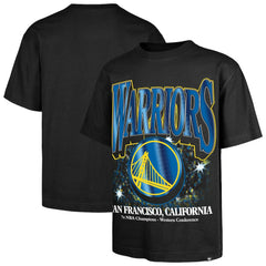 Golden State Warriors '47 Past Champs Collection Flashbulb Foundation T-Shirt Black - 47 brand