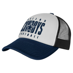 Dallas Cowboys Outerstuff Youth Essentials Trucker Adjustable Hat - White Hats